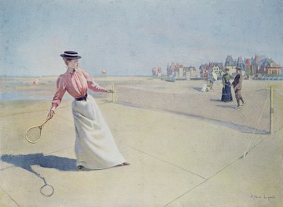 Lawn Tennis on the Normandy Coast by Albert Lynch